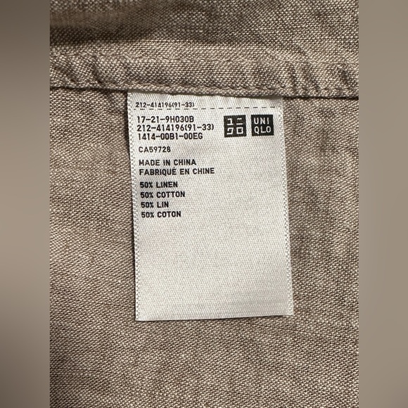 Uniqlo Linen Trench - Picture 3 of 4
